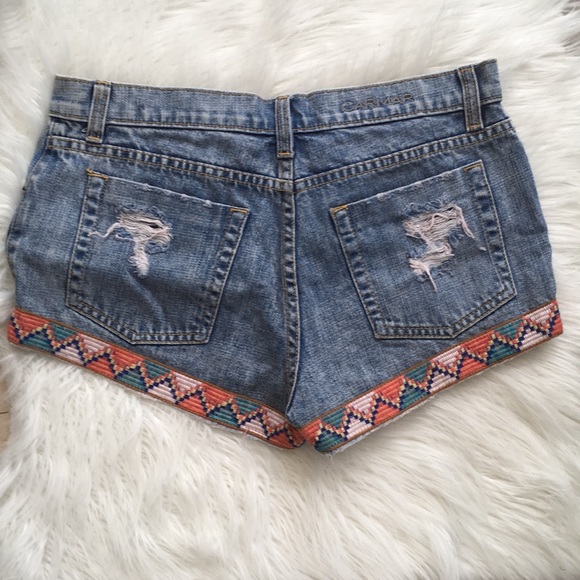LF Stores Carmar Embroidered Denim Shorts - Picture 8 of 8